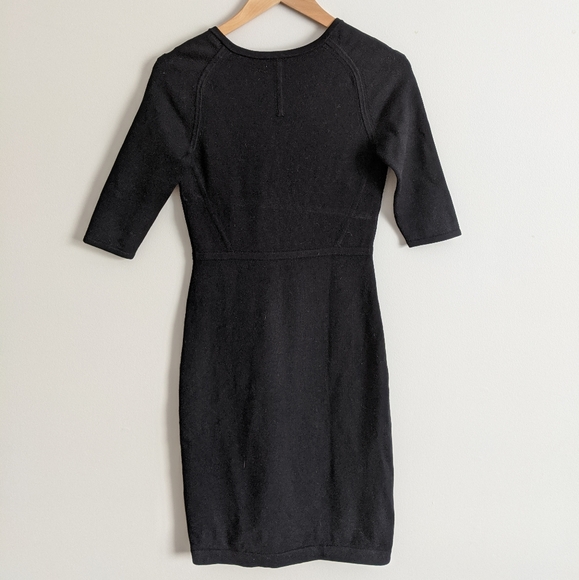 Aritzia Babaton V Neck Long Sleeve Dress - Picture 2 of 5